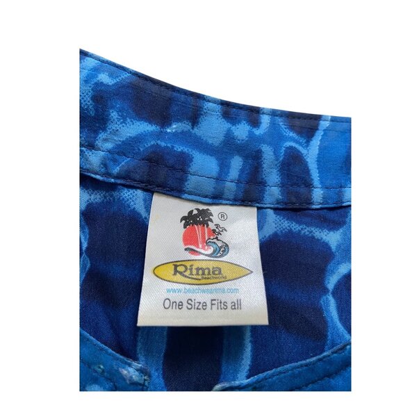 Rima Beachwear Kaftan Blue One Size - Picture 3 of 11